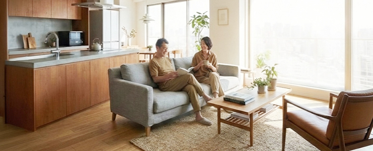 リフォームを検討中の夫婦