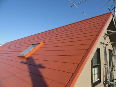   堺市　美原区　カークイックサービス様　屋根高圧洗浄・塗装リフォーム