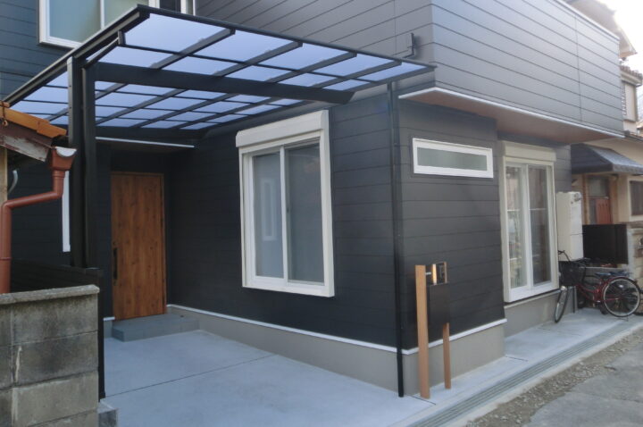   豊中市　K様　ガレージ・カーポート外構工事