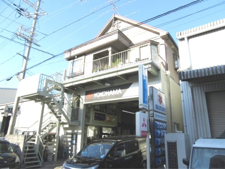 堺市　カークイックサービス様　外壁塗装