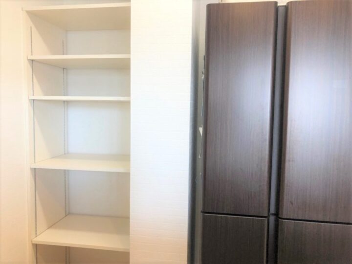   キッチンに大工造作で可動棚の設置　大阪市中央区　O様