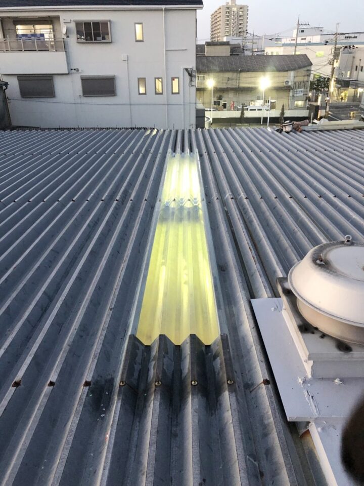   【工場・倉庫】折半屋根補修（修繕）リフォーム　堺市美原区　三基興産様