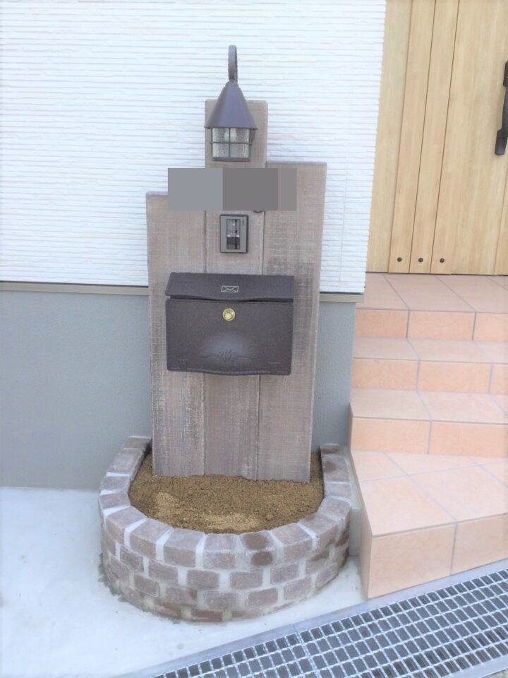   【新築外構工事】外構工事・境界ブロック、フェンス設置工事　箕面市　T様邸