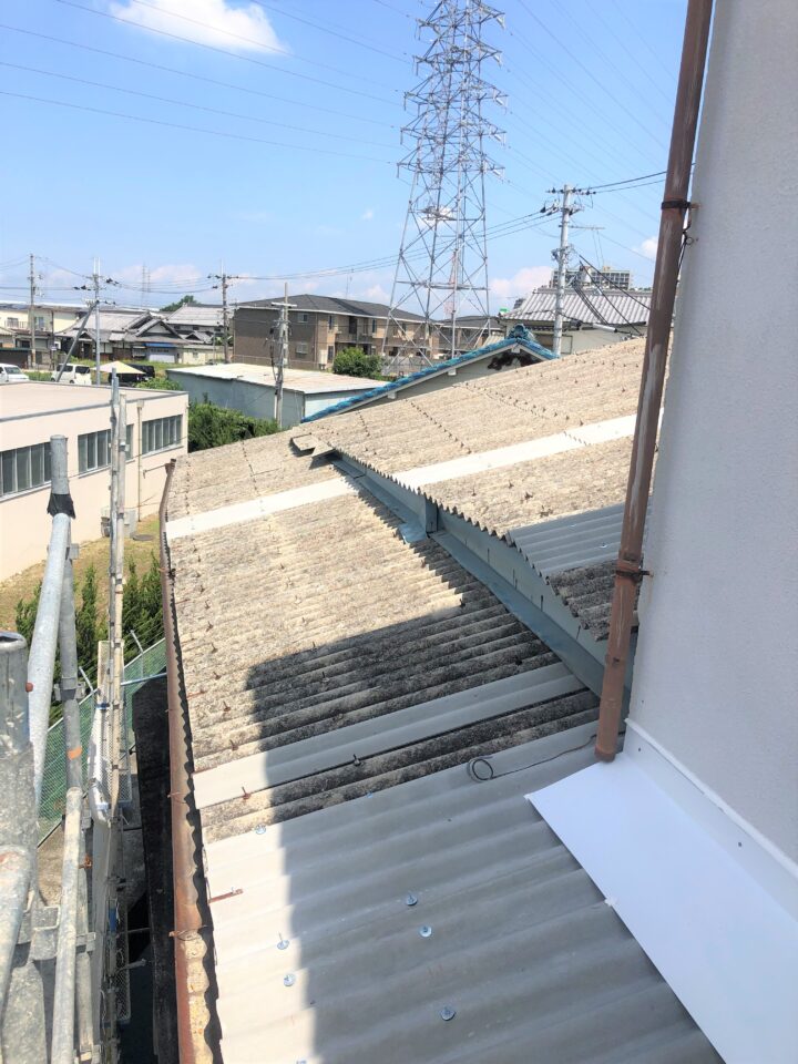   【倉庫リフォーム】スレート屋根修繕リフォーム　和泉市　K様