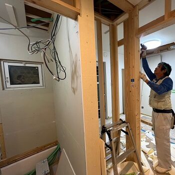 阿倍野区I様邸　間取り変更リフォーム 自宅サロン