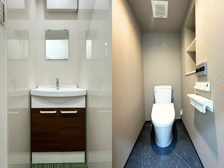   【オフィスリノベーション】築42年オフィスを快適空間へ！水回りの間取り変更で「男女別トイレ」を実現　間取り変更リフォーム　　T会計事務所様